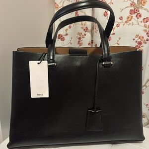 NWT MANGO Dual Compartment Shopper Bag